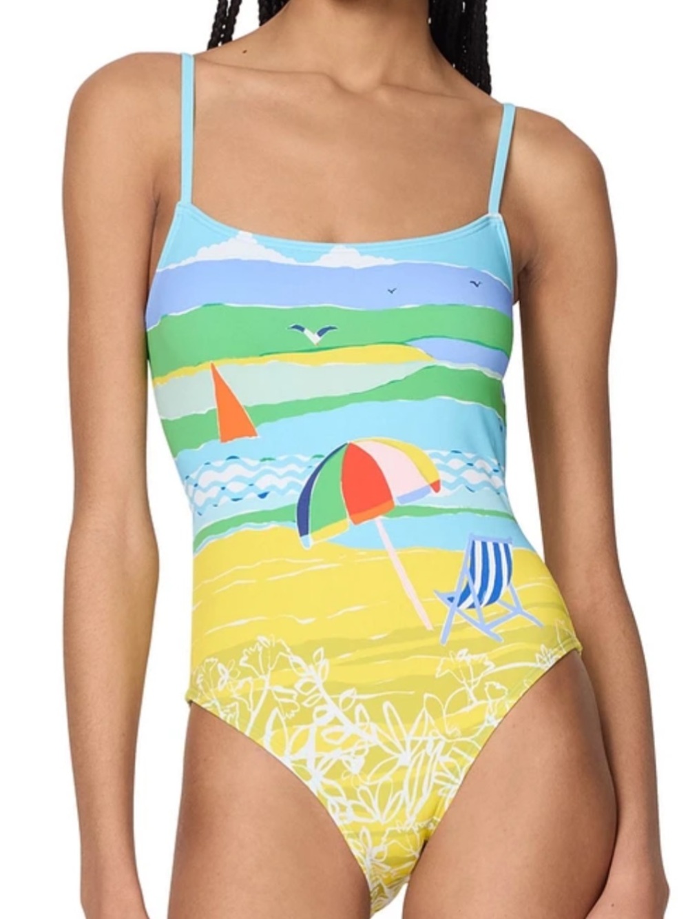 Kate Spade Summer Day One Piece Swimsuit Size Large, NWT
